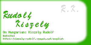 rudolf kiszely business card